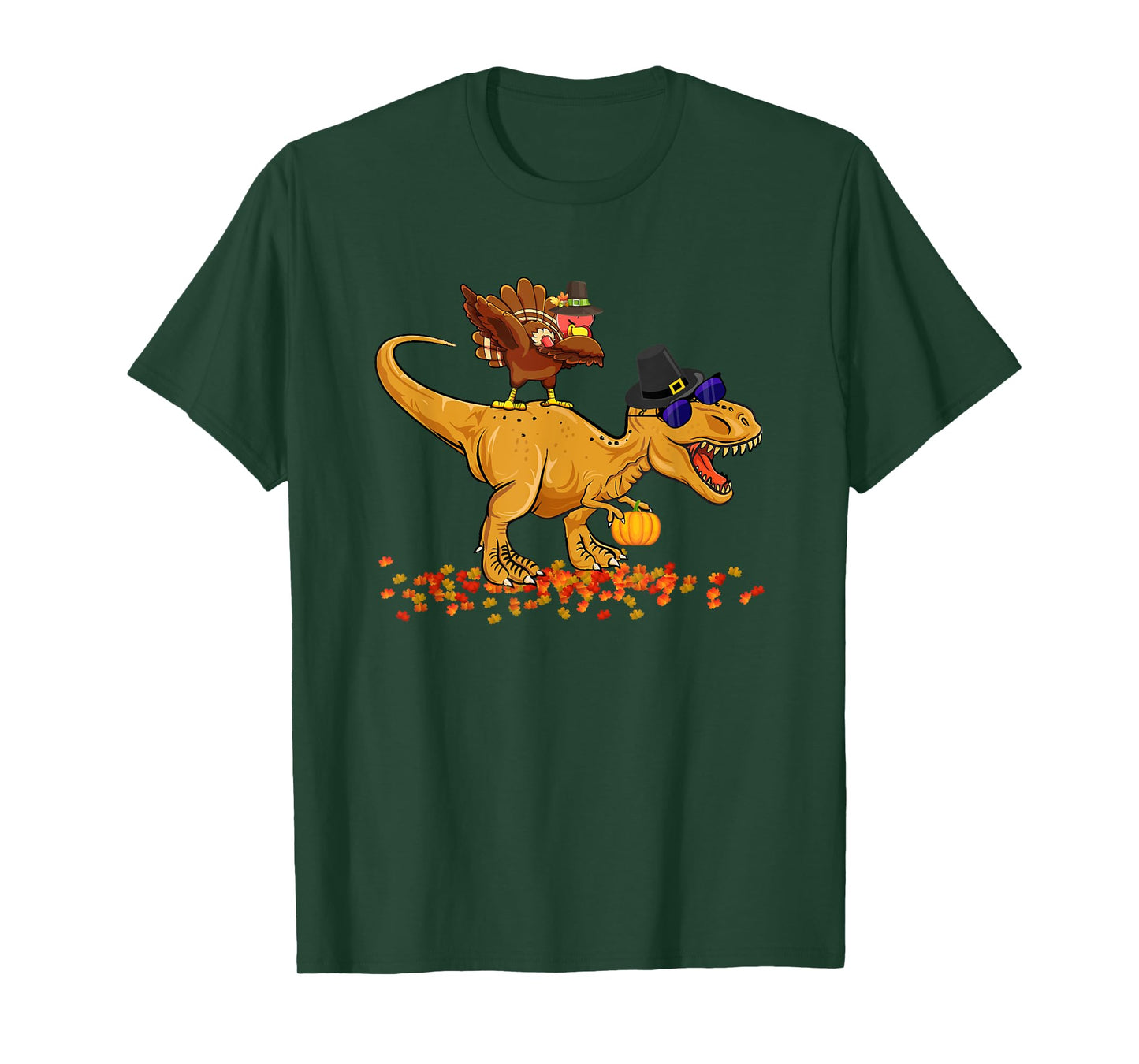 Thanksgiving Dinosaur Dabbing Turkey T-Rex Turkey Saurus Rex T-Shirt