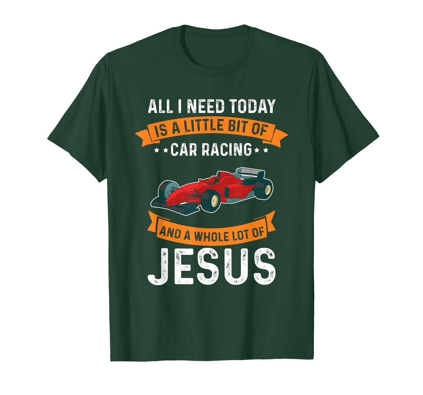 Need Race and Jesus Christian God Love Car Race T-Shirt