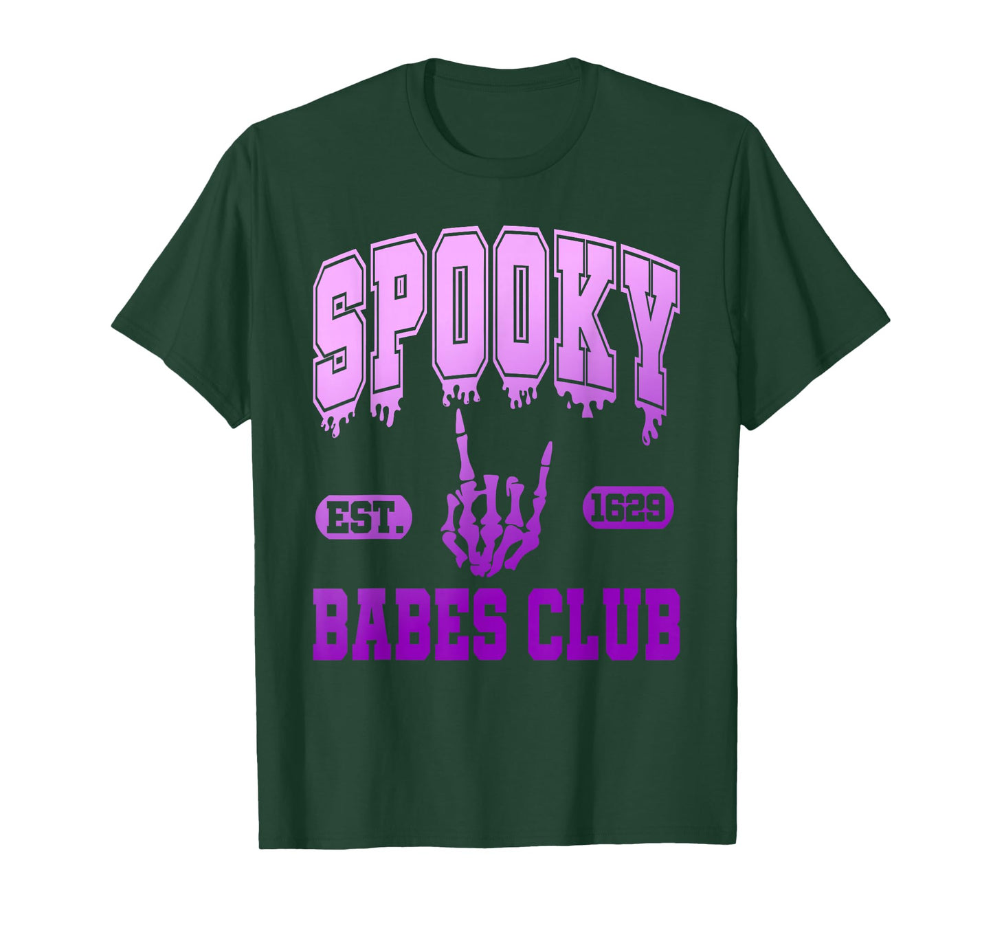 Spooky EST. 1629 Babes Club, Retro, Goth T-Shirt
