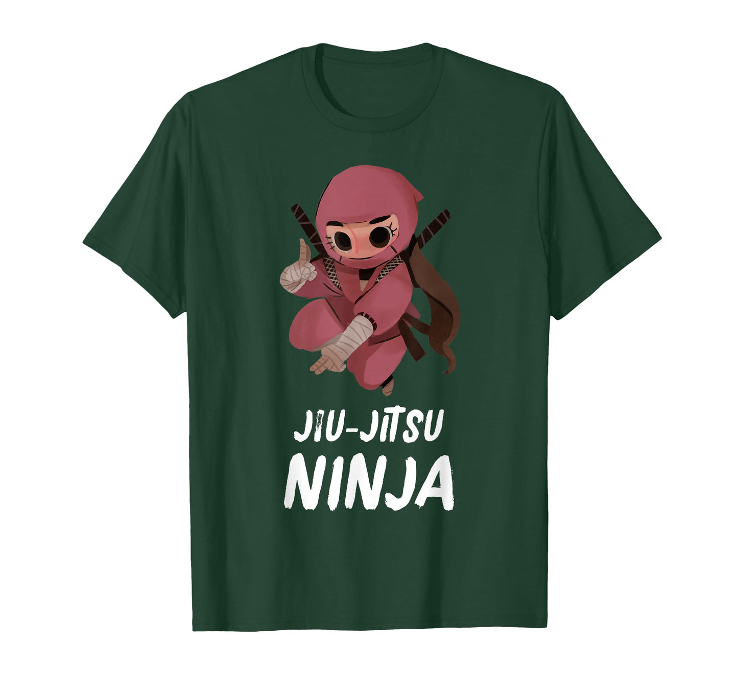 Girls Jiu-Jitsu Ninja Funny Sports T-Shirt