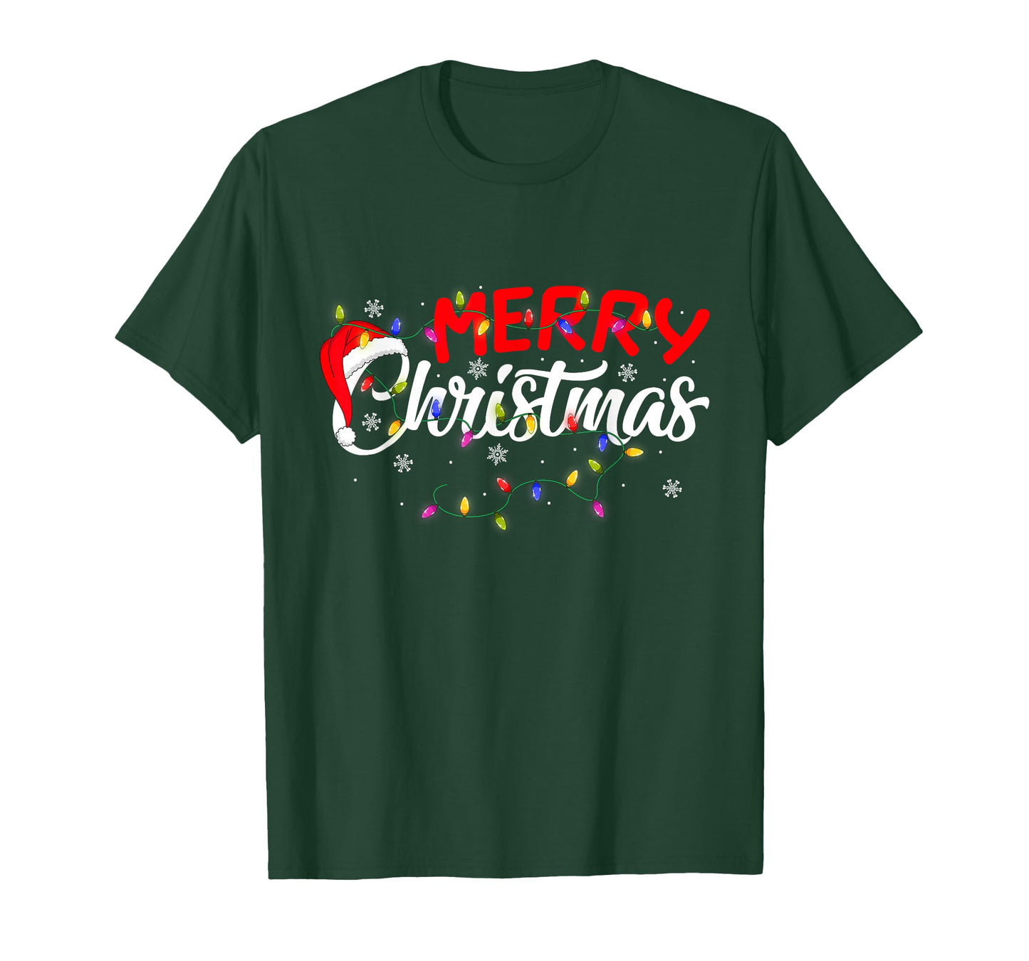 Merry Christmas Lights Xmas Family Funny Christmas Squad T-Shirt
