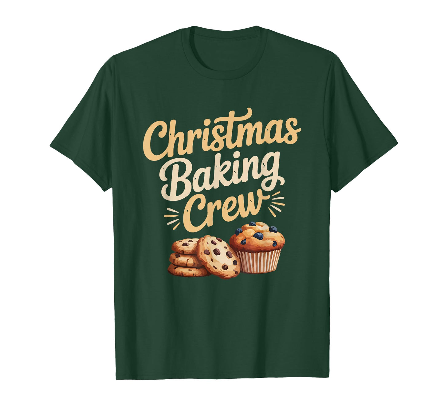 Kawaii Christmas Baking Crew Cookie Santa T-Shirt