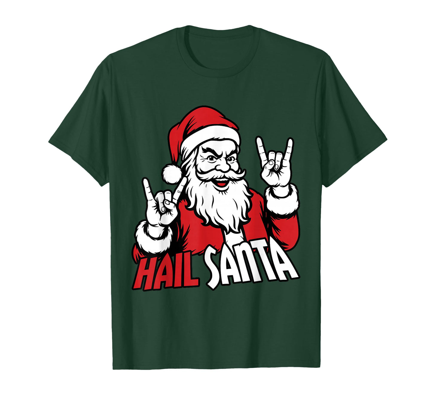 Hail Santa Funny Santa Solstice Gothic Hate Christmas T-Shirt