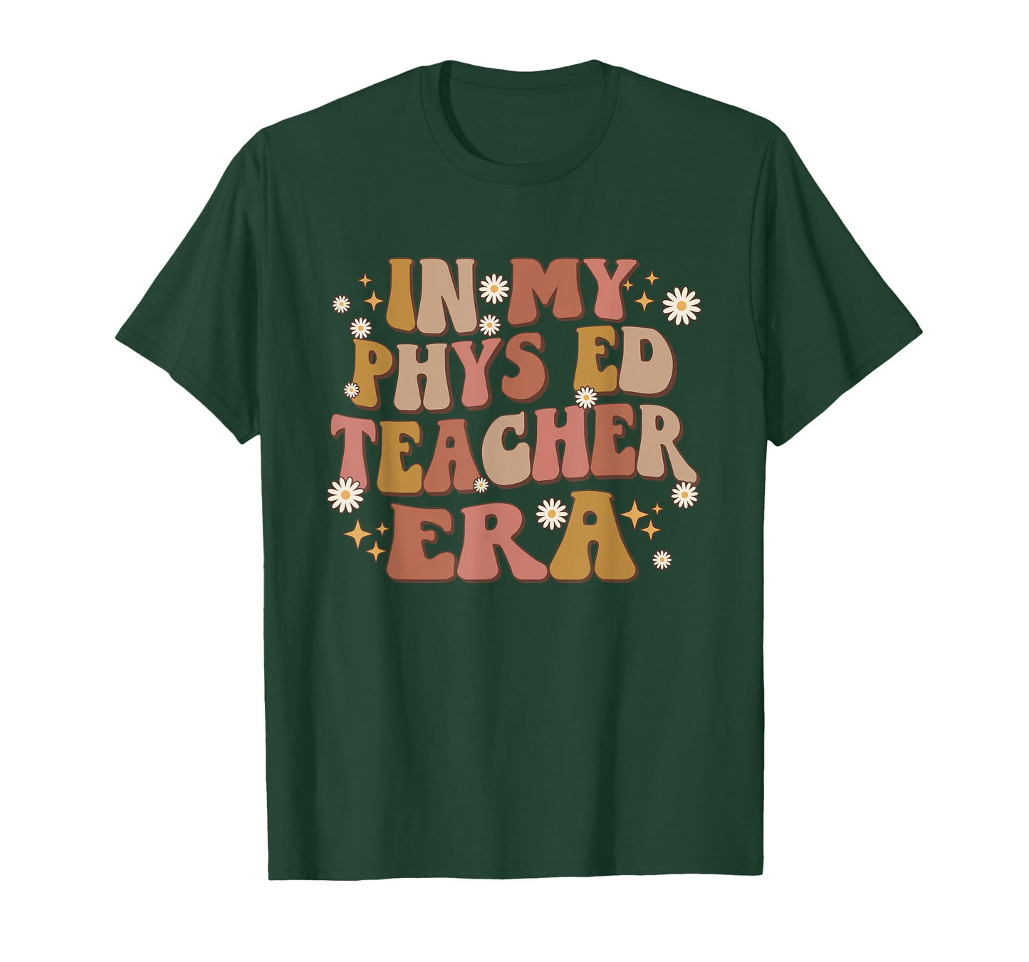 In My Phys Ed Teacher Era Retro Groovy Teacher Physical Ed Men Women T-Shirt