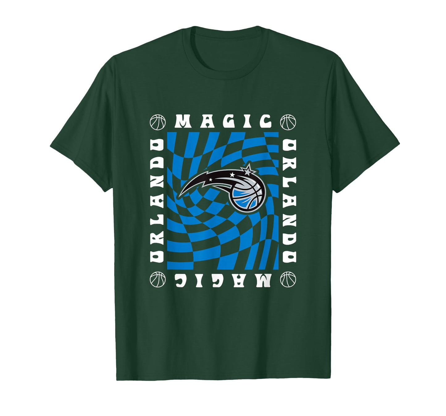 NBA Orlando Magic Retro Checkerboard Wave T-Shirt