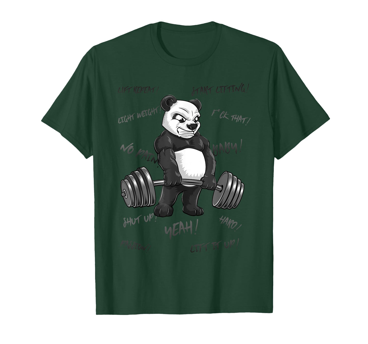 Strong Panda Deadlift SHIRT Man Bodybuilder Bear Powerlifter T-Shirt