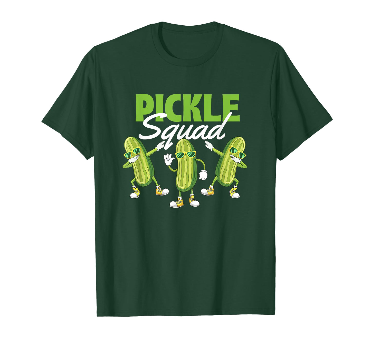 Pickle Lover Shirts - Dill Pickle Lover Unisex-Adult T-Shirt, Black, Small, Short Sleeve, Cartoon, Casual, Modern, All Seasons, Crew Neck, Pull On