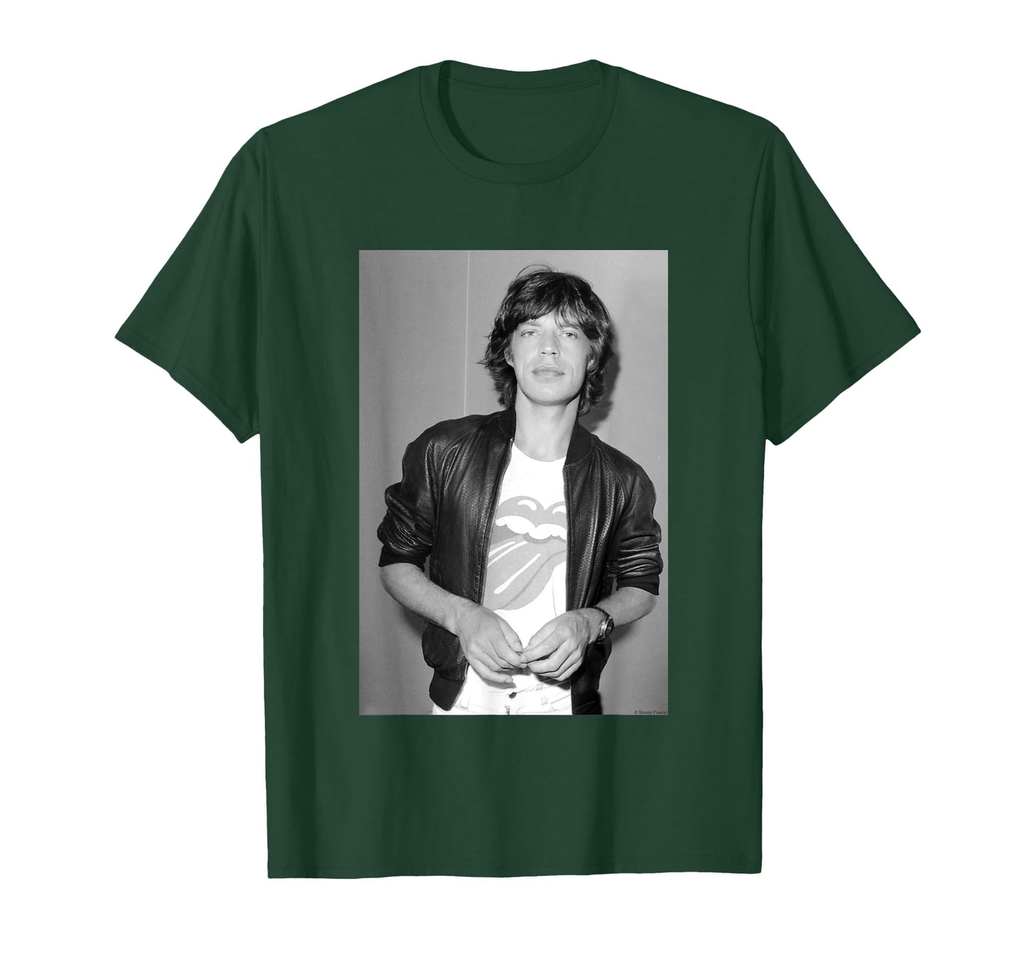 Mike Jagger Rolling Stones 1977 Photo By Simon Fowler T-Shirt
