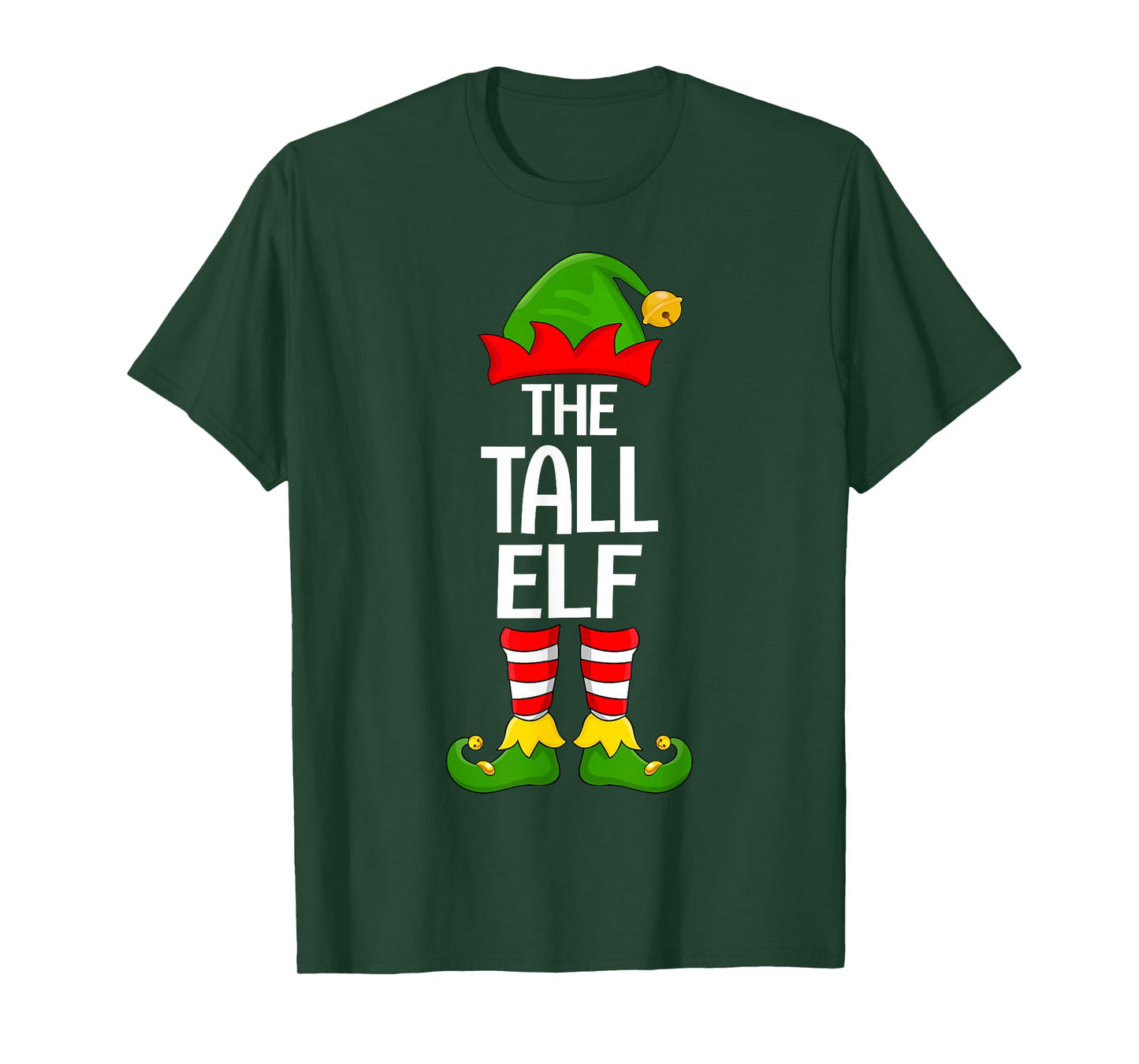 Tall Elf Xmas Matching Family Elf Squad Christmas T-Shirt