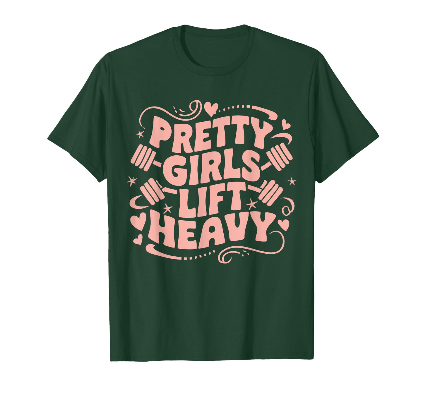 Weightlifting Fitness Gym Powerlifter Girl Pretty Girls Lift Heavy Black Women's Workout T-Shirt