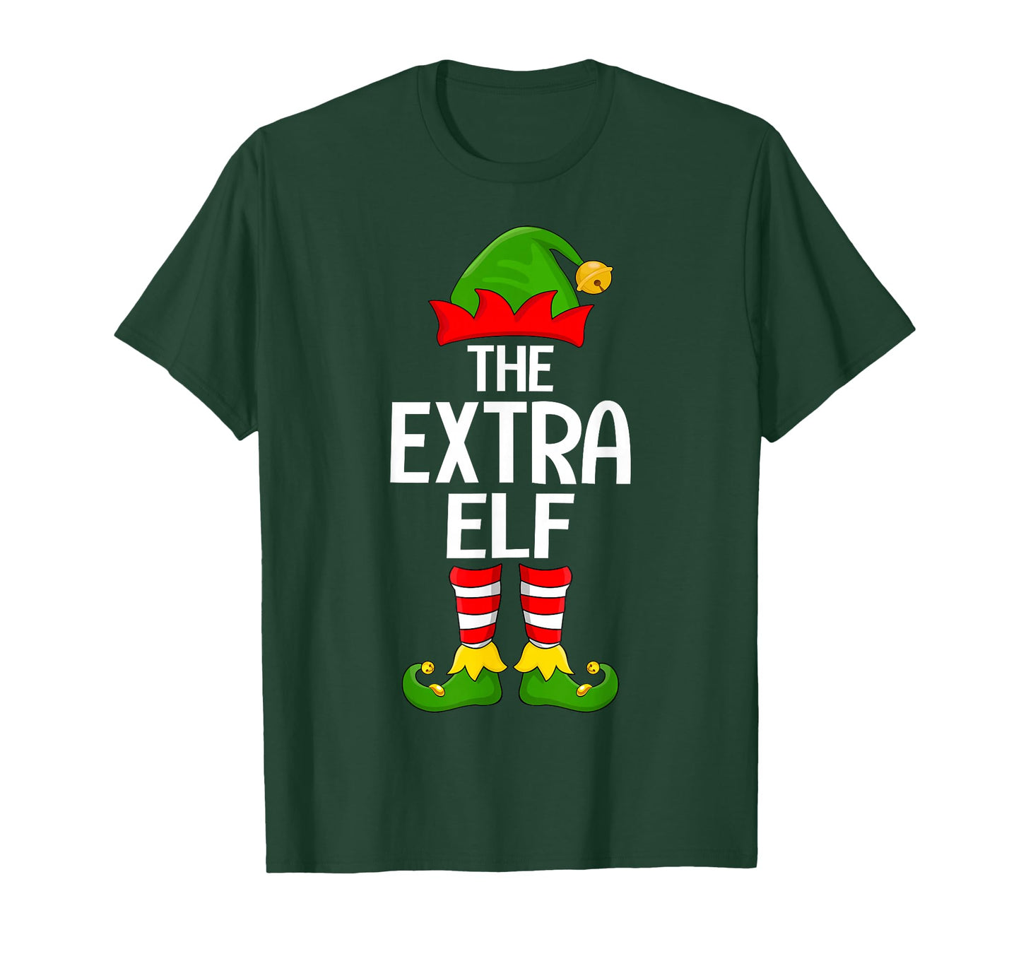 Extra Elf Xmas Matching Family Elf Squad Christmas T-Shirt