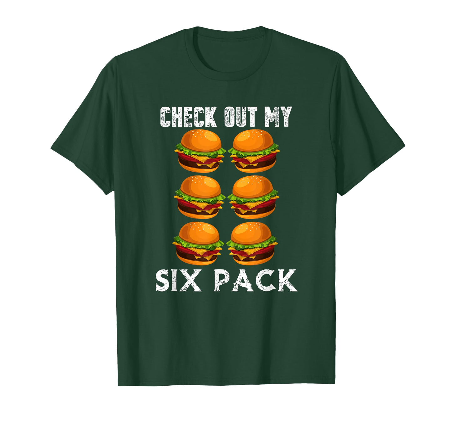Check out my six pack burger shirt gym T-Shirt