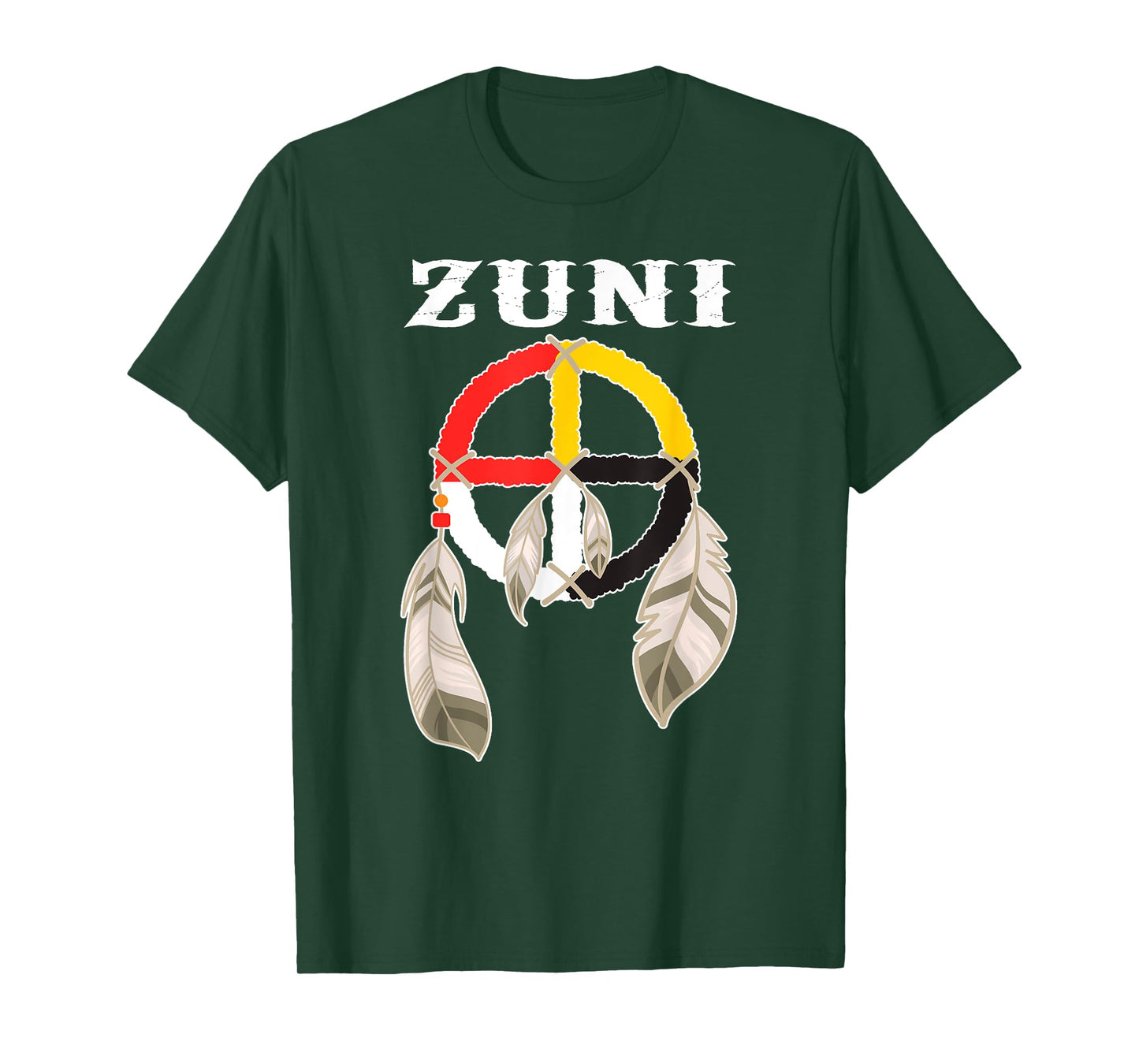 Zuni Tribe Nation Pueblo Native Indian Medicine Wheel T-Shirt