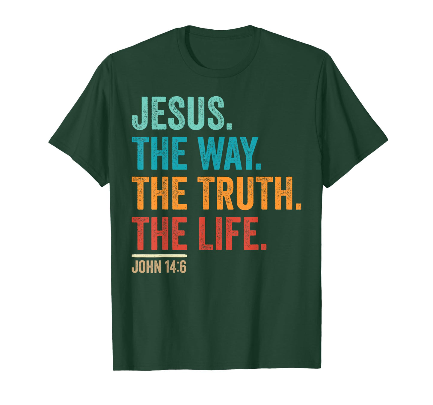 Christian Worship Women Men Kids Jesus The Way Truth Life T-Shirt