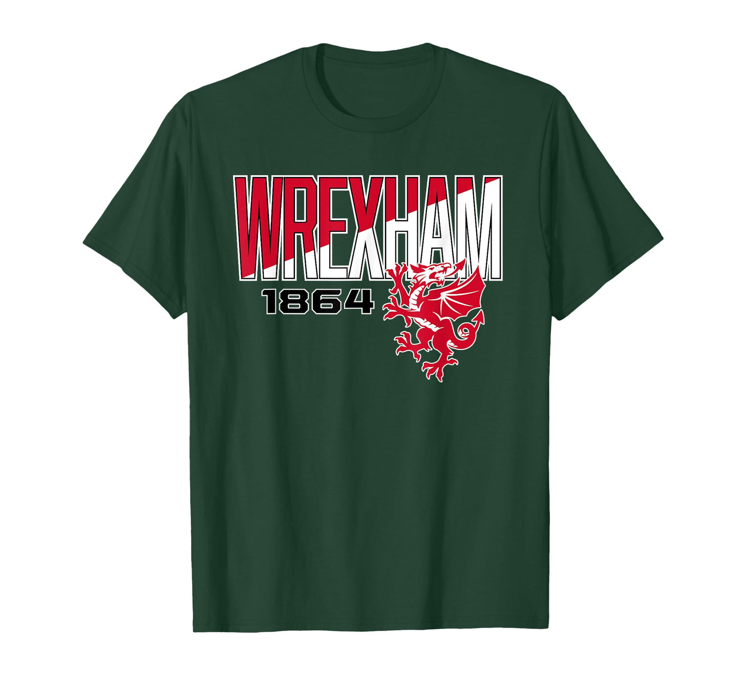 Wrexham Wales Split Font T-Shirt