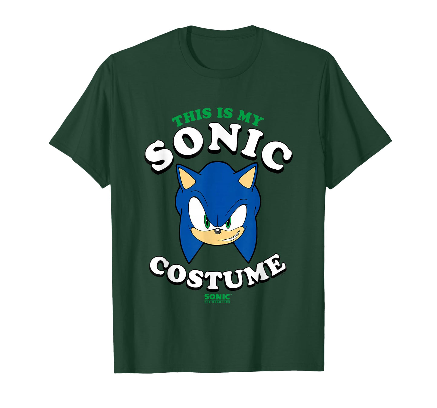 Sonic The Hedgehog Halloween This Is My Sonic Costume T-Shirt