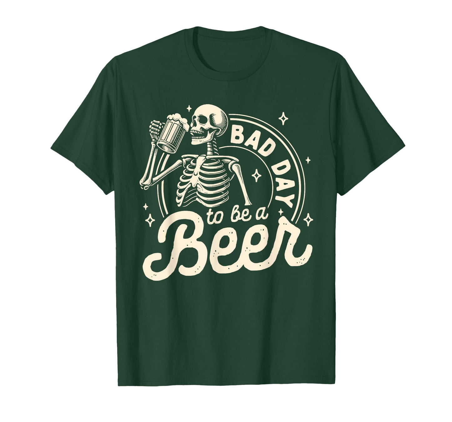 Vintage Dad Funny Skeleton Drinking Mens Halloween T-Shirt
