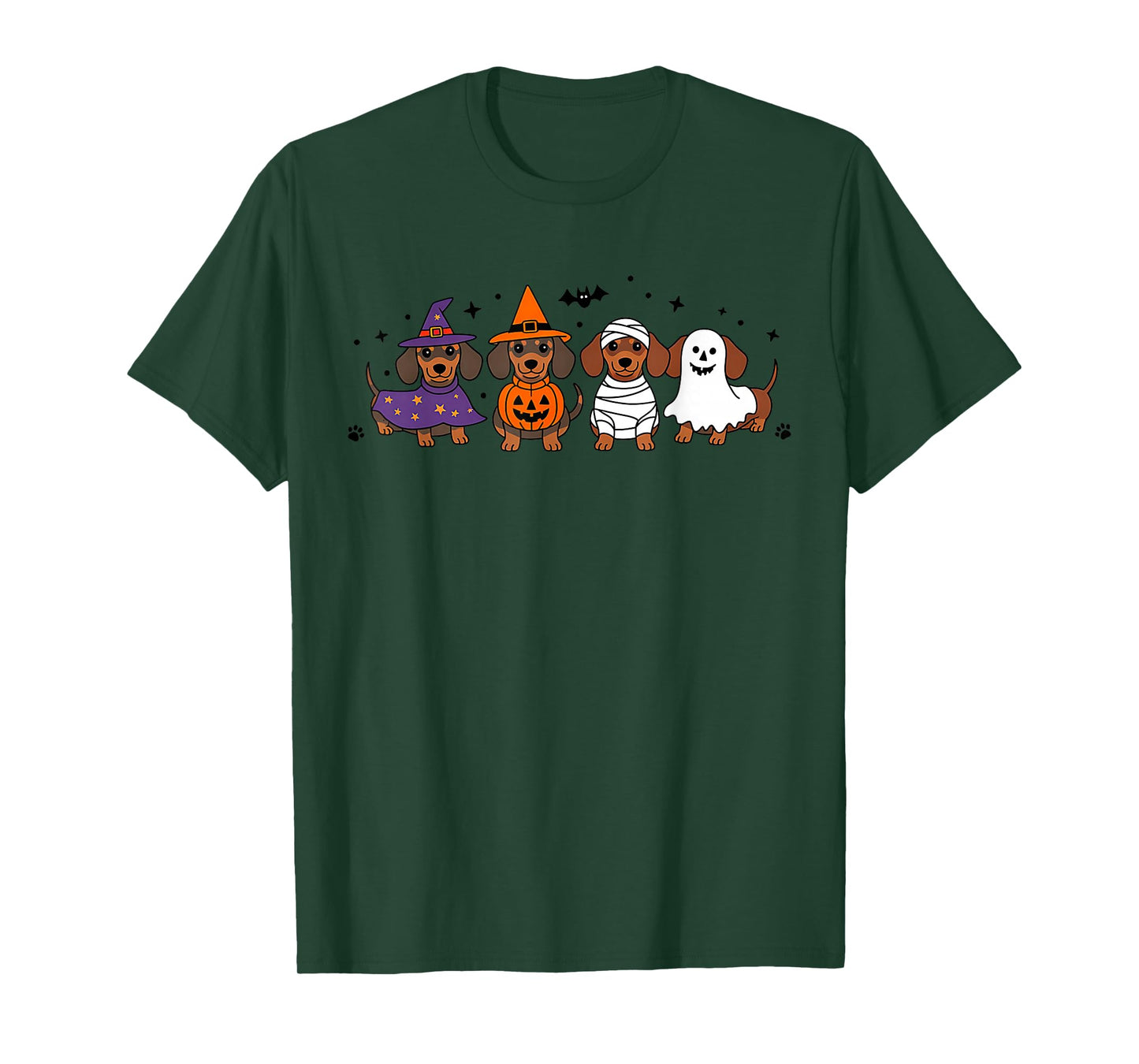 Halloween Dachshund Dogs Funny Costume Spooky T-Shirt