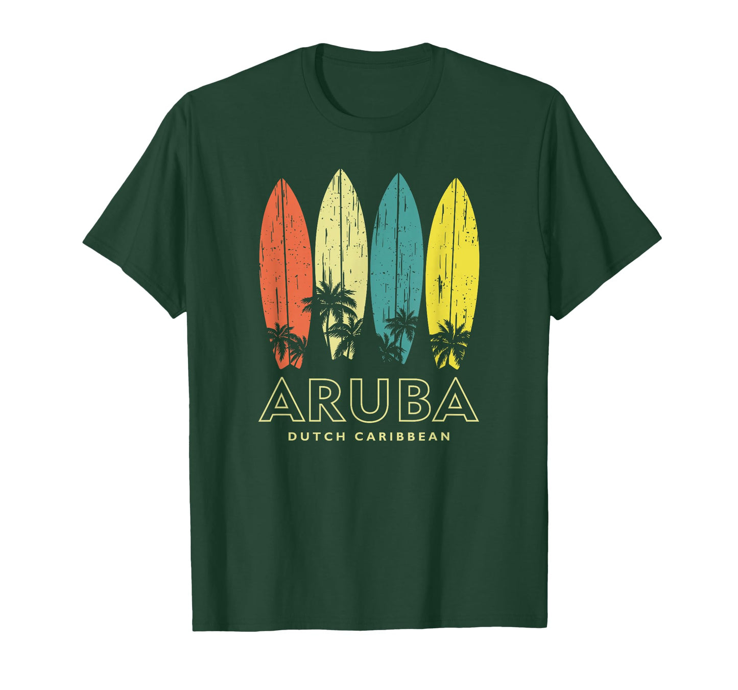 Vintage Aruba Surfboards Mens Womens Girls Boys Souvenir T-Shirt