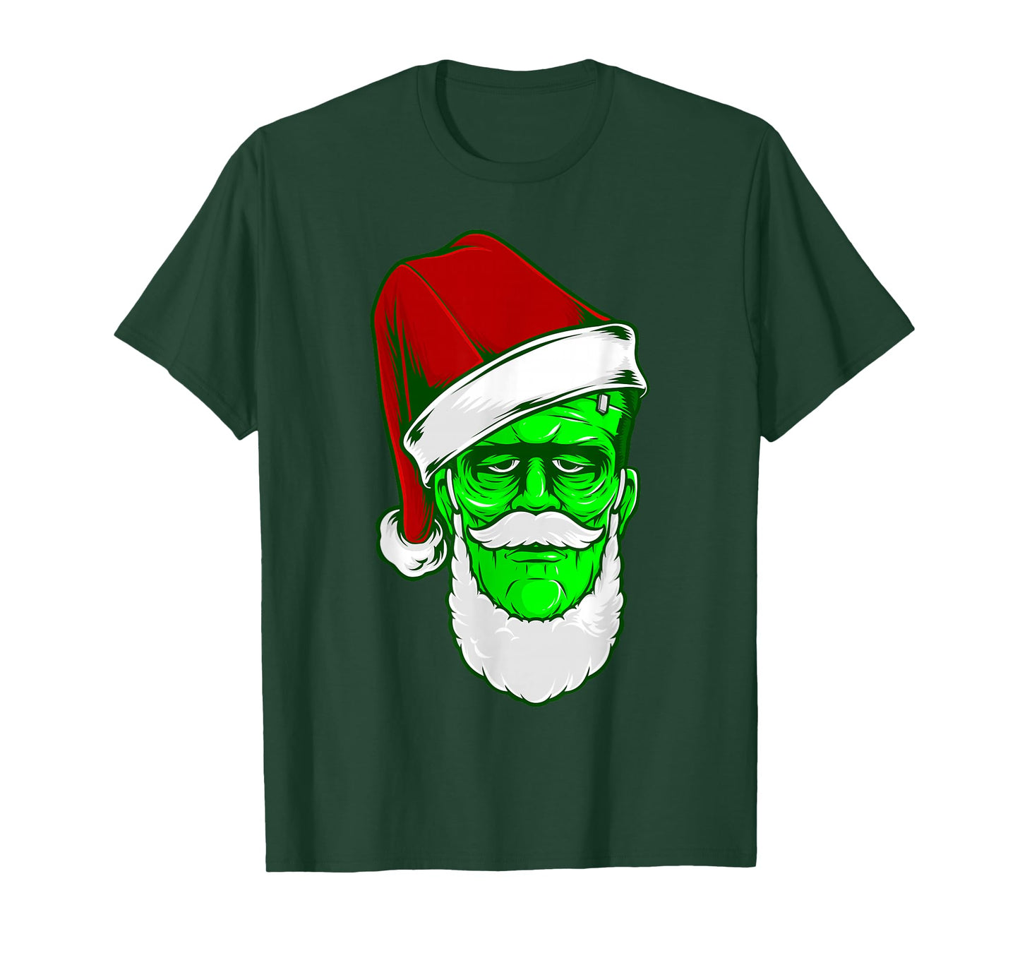Ugly Christmas Santa Claus Frankenstein Monster Gothic Xmas T-Shirt