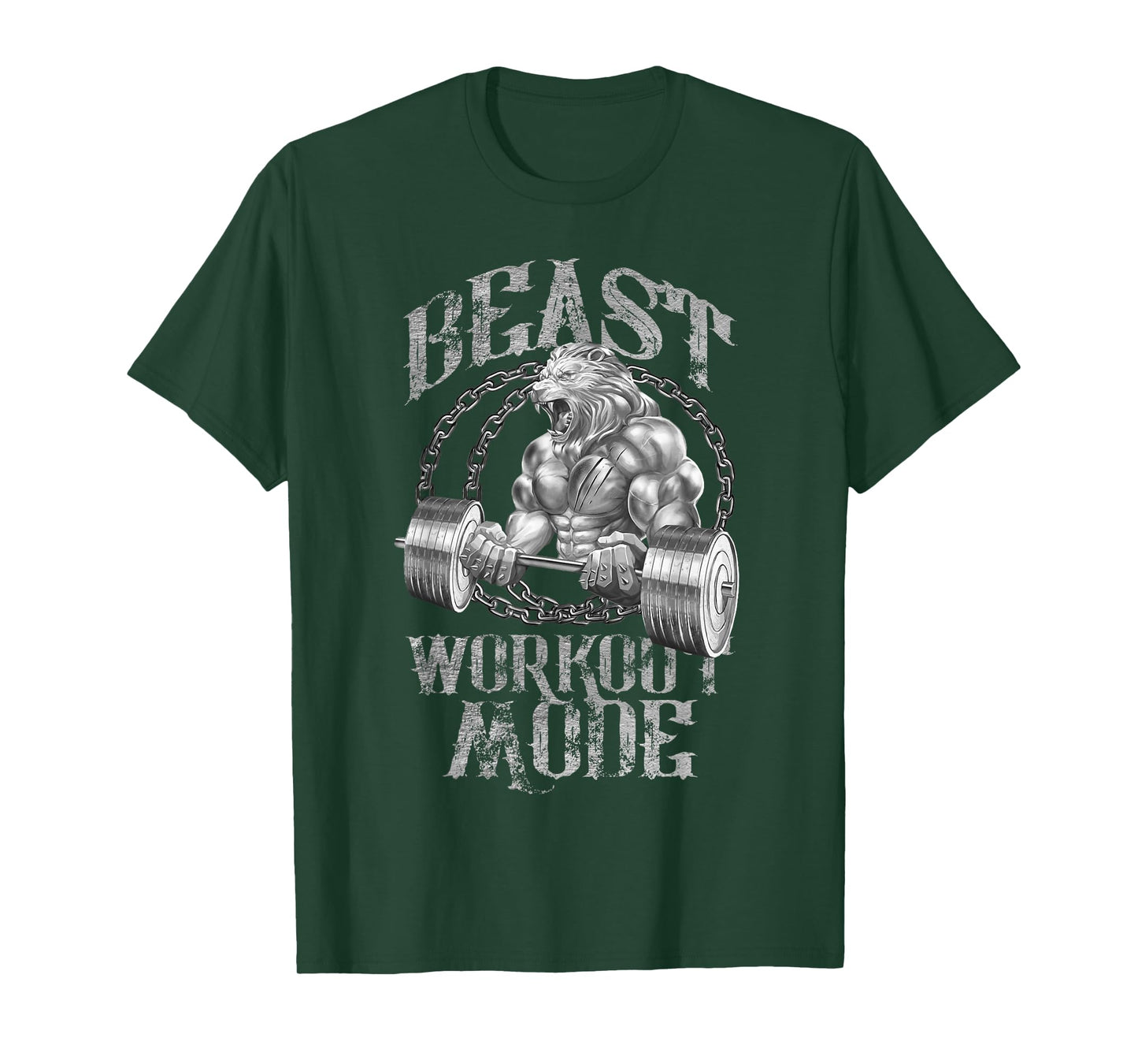 Lion Beast Workout Fashion Weightlifting Lion Gym Fitness T-Shirt