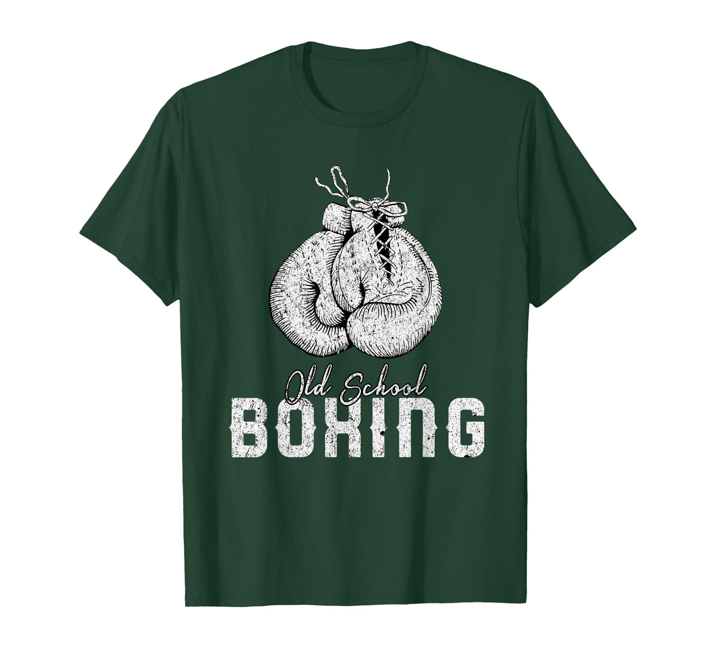 Mens Old School Boxing Classic Fighting T-Shirt