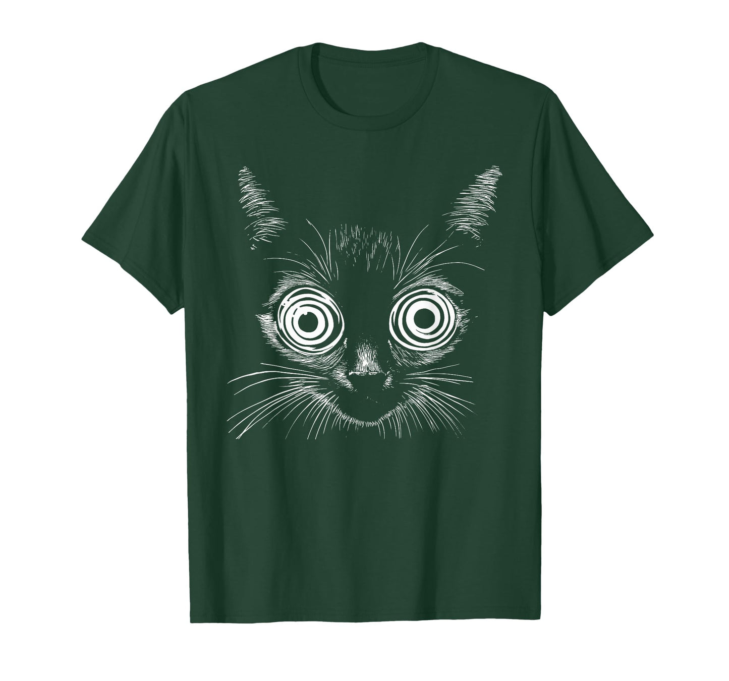 Psychedelic Cats Gothic Alt Dark Aesthetic Grunge Weirdcore T-Shirt