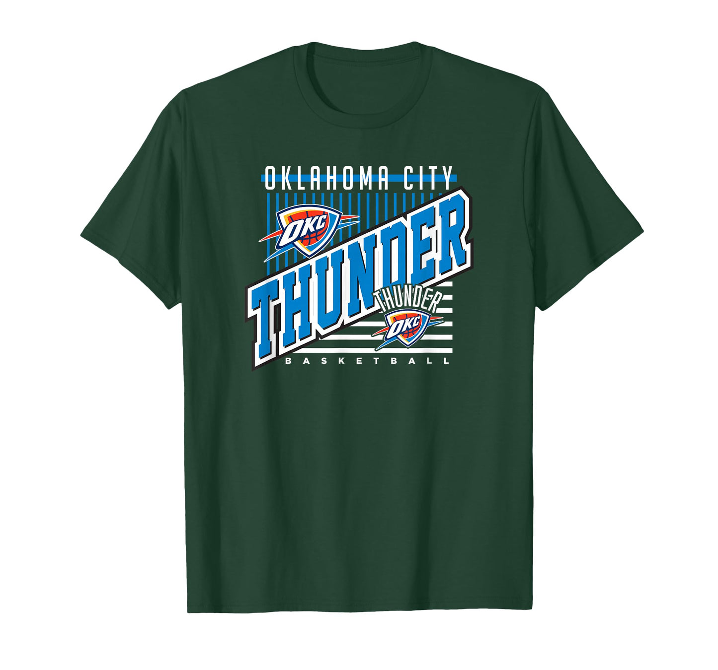 Oklahoma City Thunder NBA Team T-Shirt - Black, Small, Unisex-Adults & Unisex-Kids