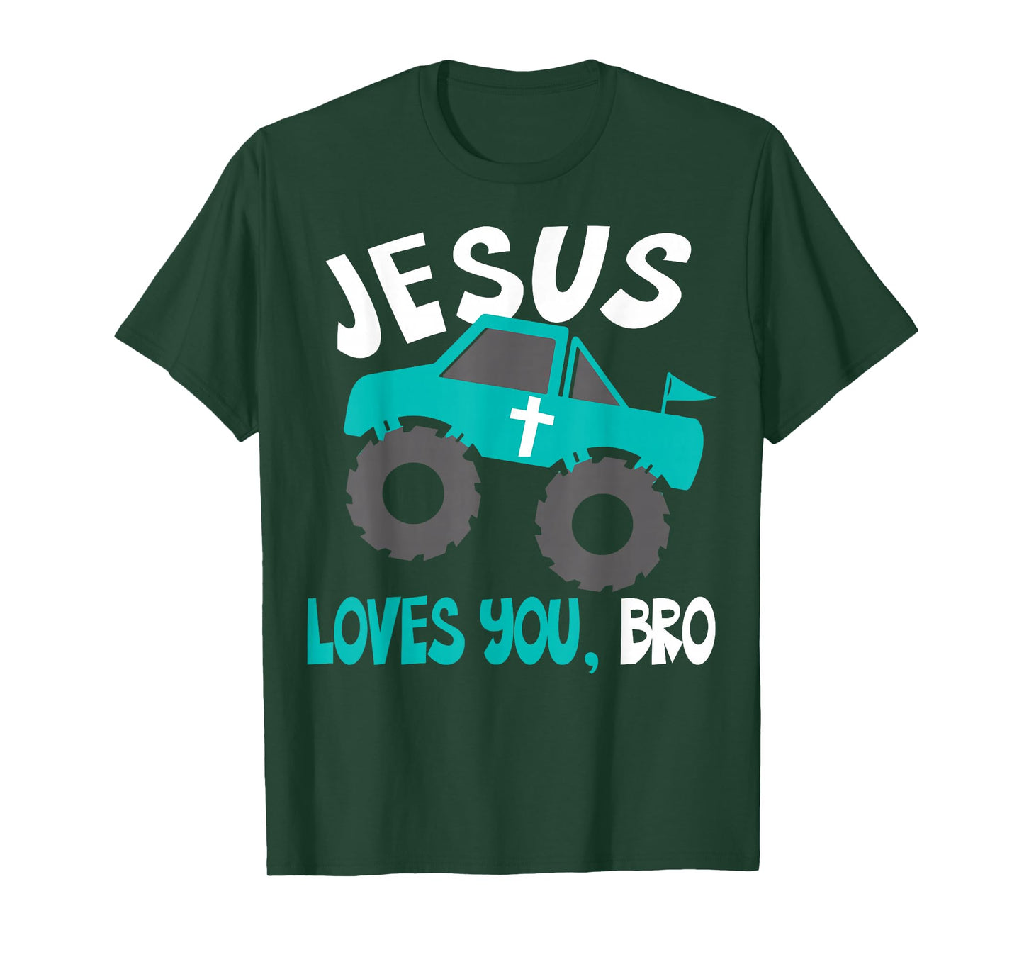 Christian Boys Jesus Loves You Bro Funny Faith Humorous Gift T-Shirt