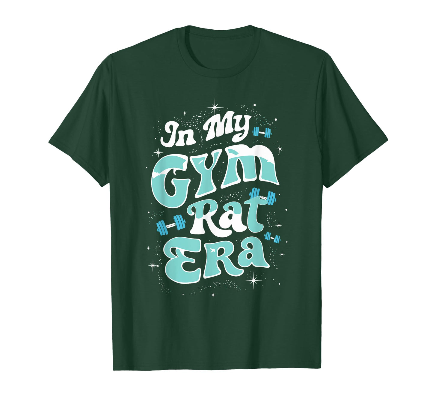In My Gym Rat Era Groovy Fitness Bodybuilding Workout Womens T-Shirt