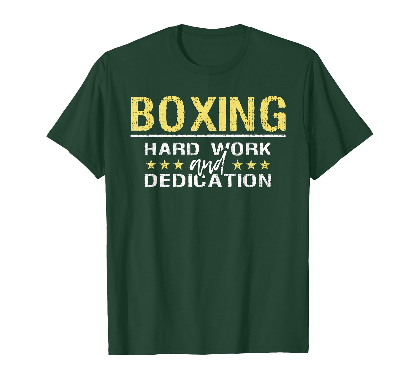 Boxing Hard Work And Dedication - Kickboxing Gym Boxer T-Shirt