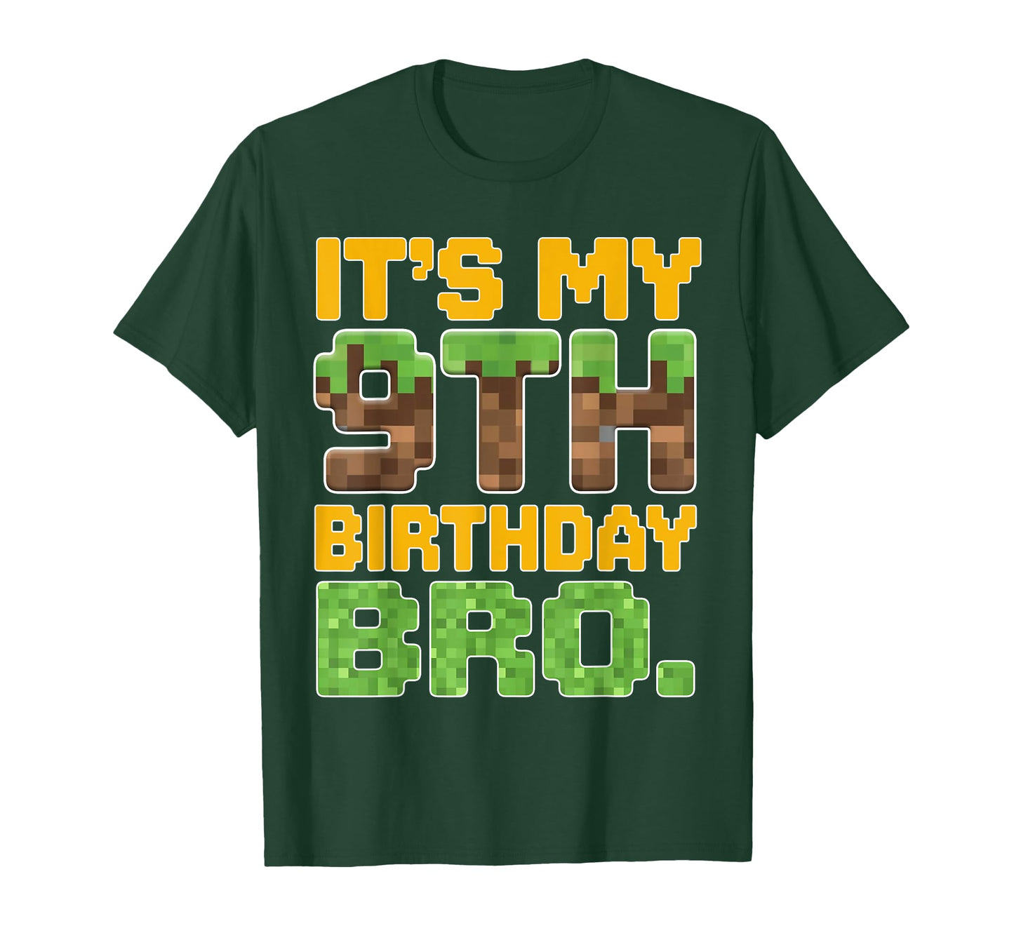 Funny Birthday Boy It's My 9th Birthday Video Game Pixel T-Shirt