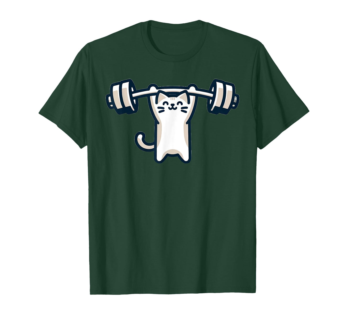 Cat Powerlifting Weightlifting Gym Workout T-Shirt
