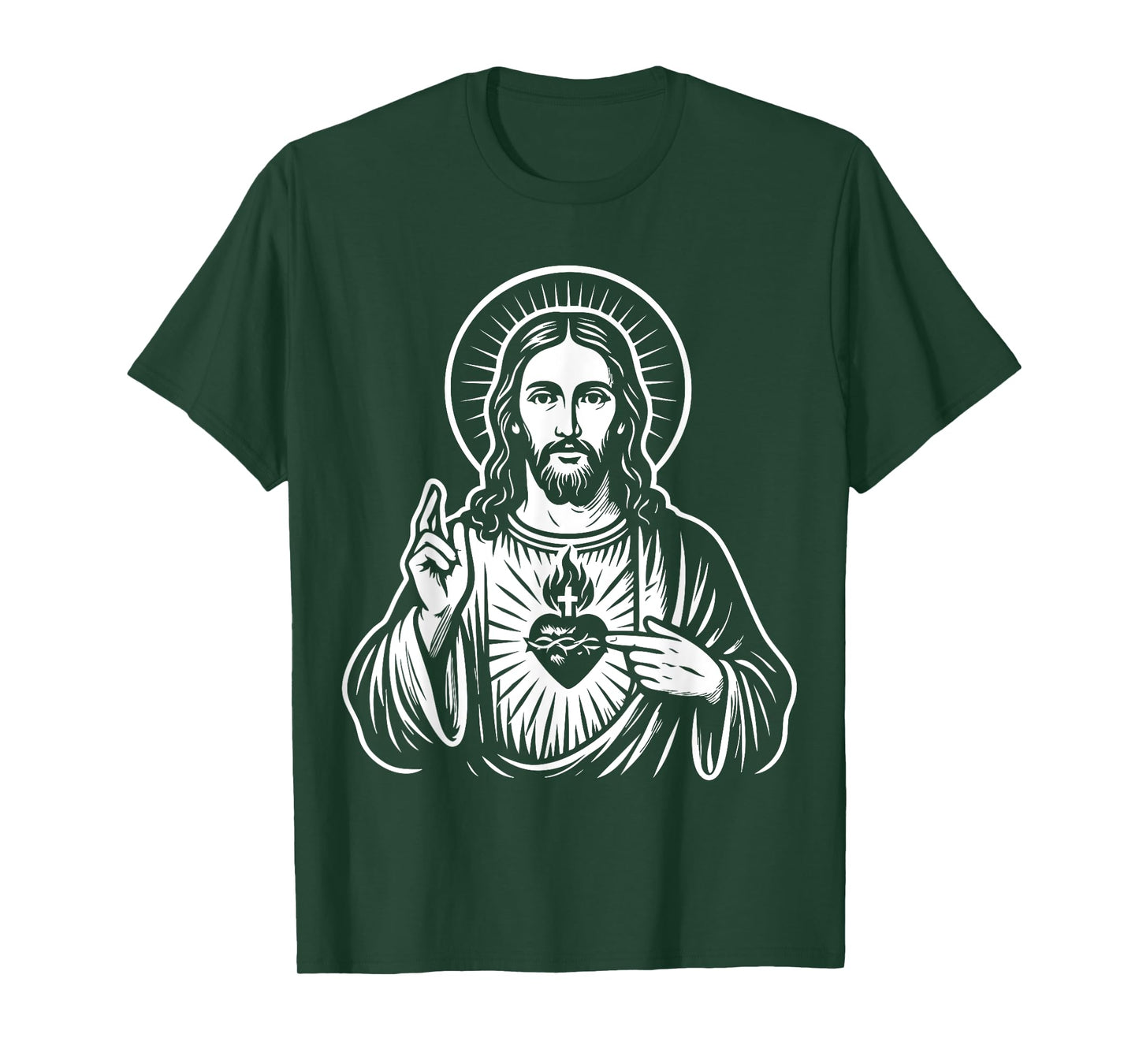 Sacred Heart of Jesus Christ Catholic Art T-Shirt