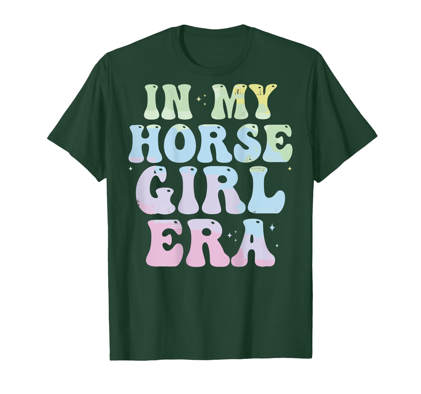 In my horse girl era Equestrian Horse Riding girls (on back) T-Shirt