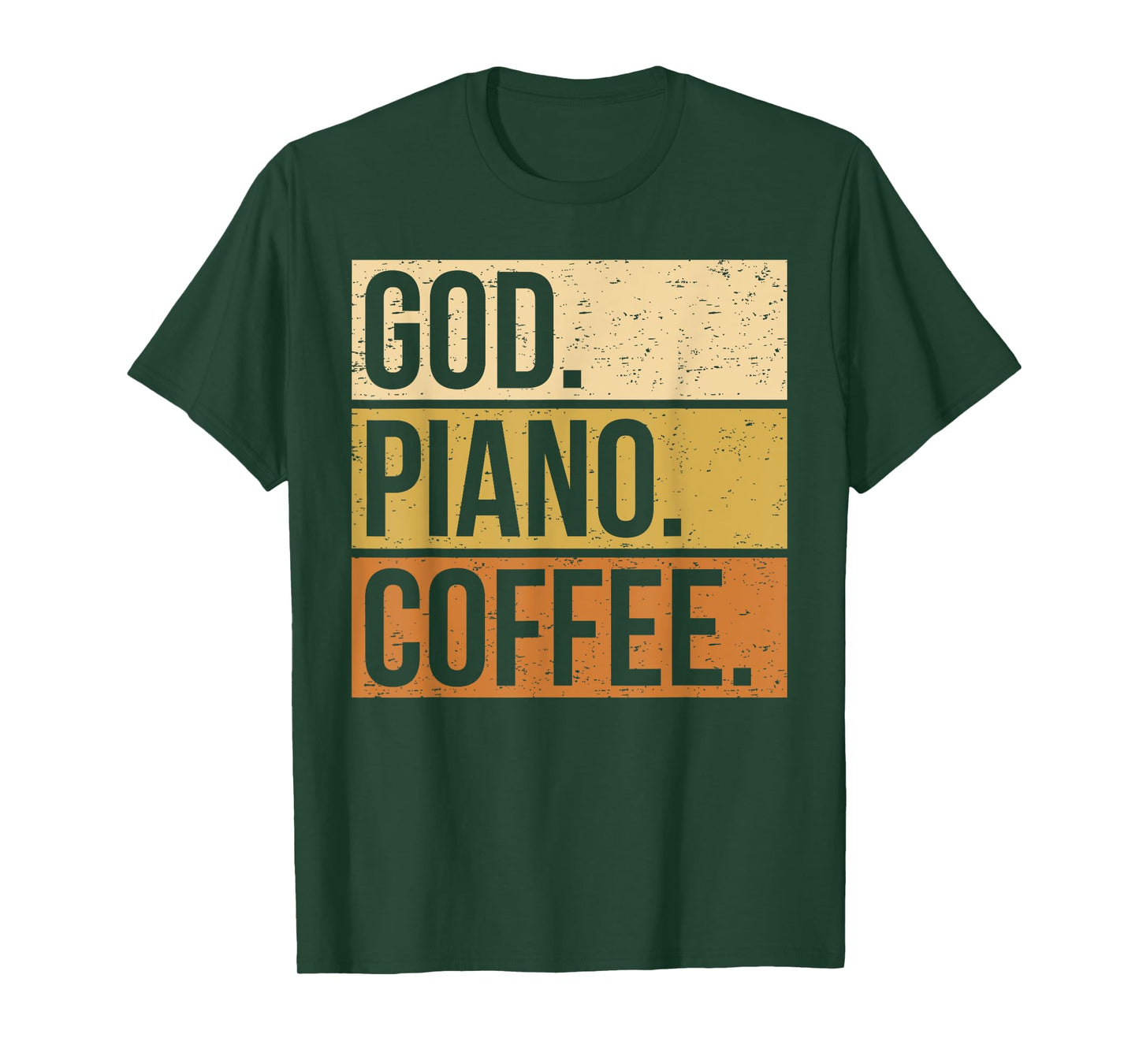 Piano Player Christian Musician Church Jesus I God Coffee T-Shirt