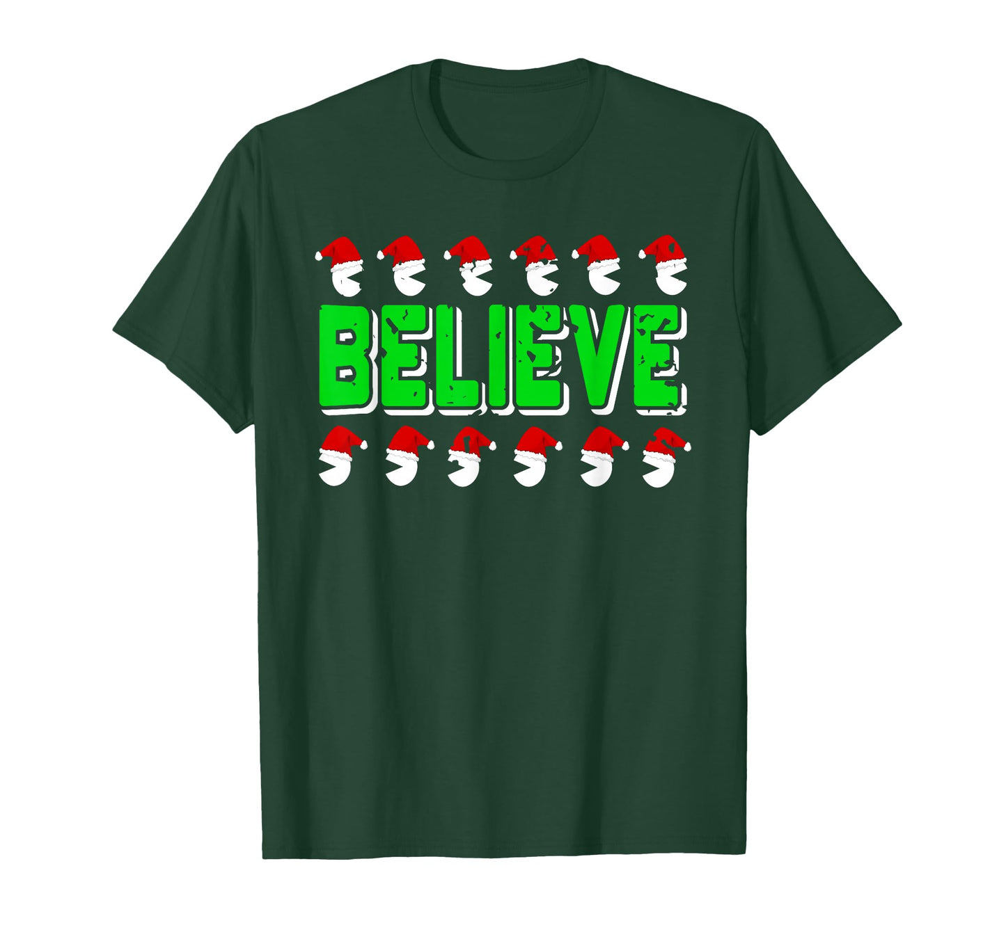 Funny Believe in Santa Christmas Spirit Holiday Style T-Shirt