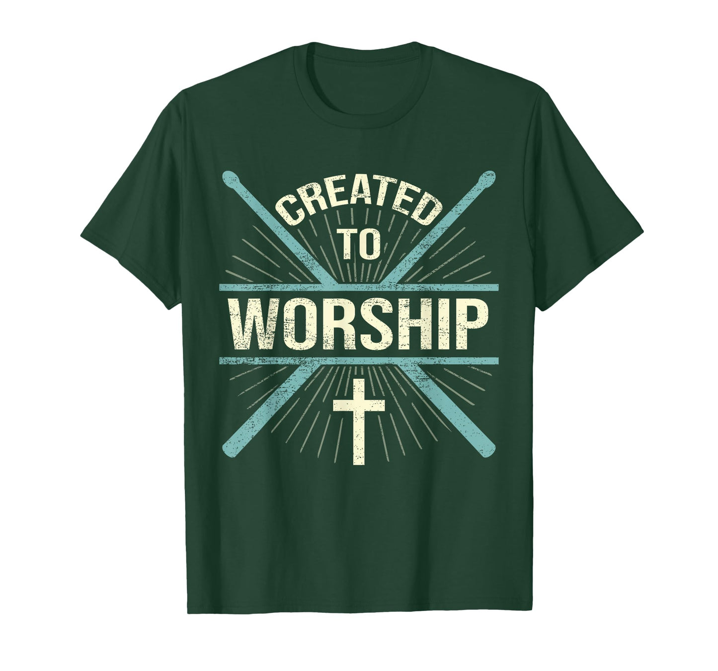 Christian Worship Band Created To Worship Drummer T-Shirt