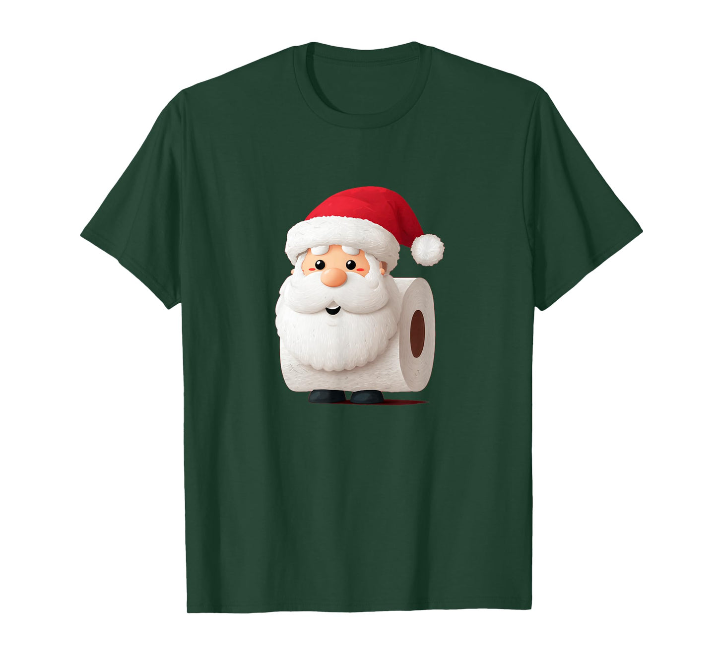 Funny Toilet Paper Santa Claus Costume for Boys and Girls T-Shirt