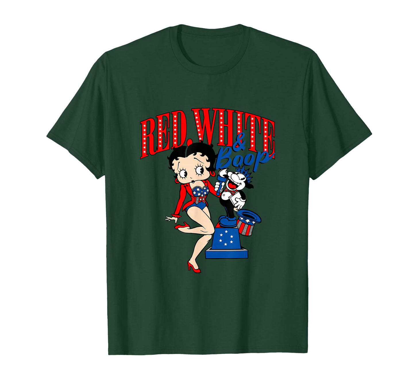 Betty Boop 4th Of July Red White & Boop T-Shirt