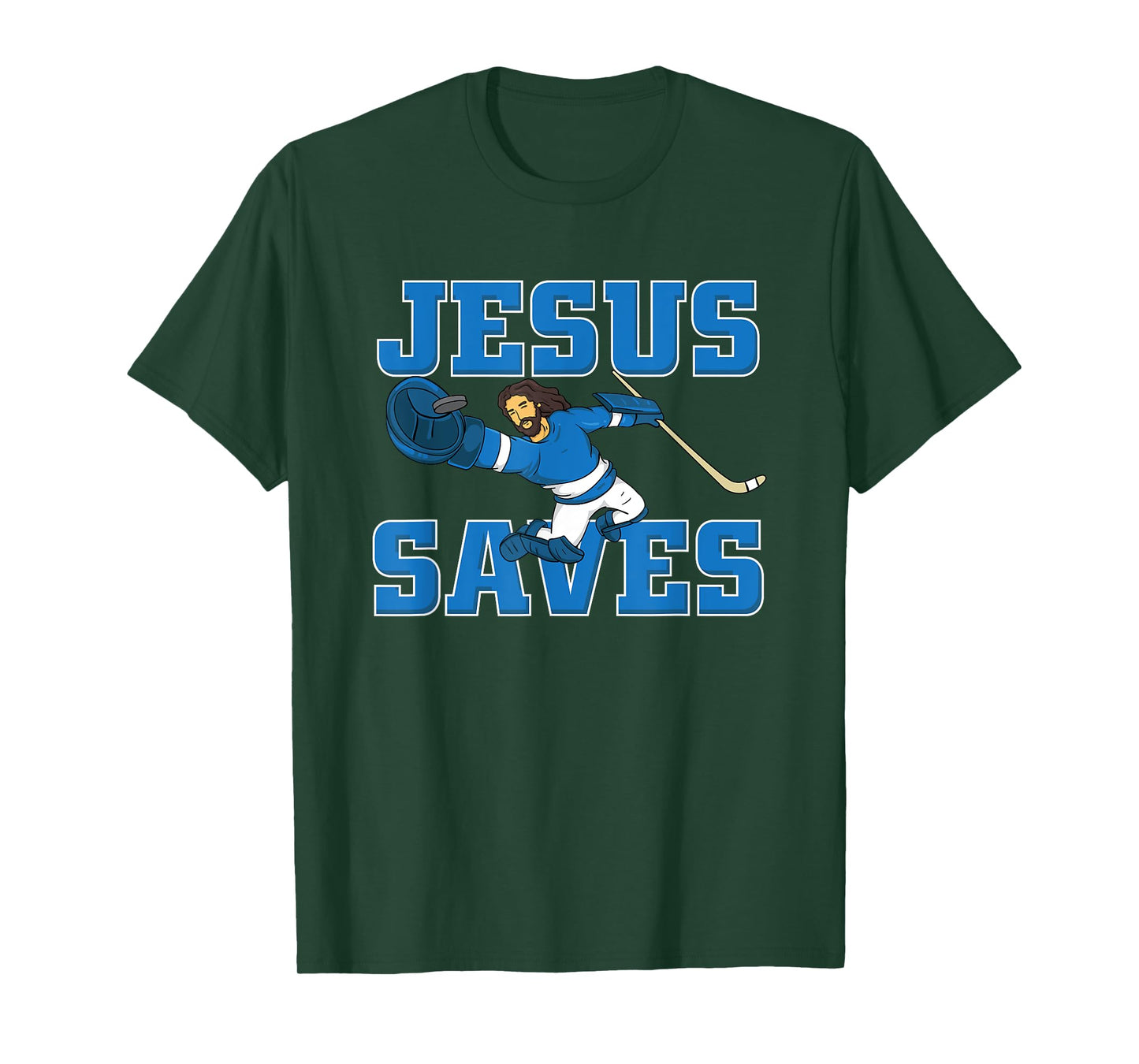 Jesus Saves shirt fun Hockey Goalie Tee Gift T-Shirt