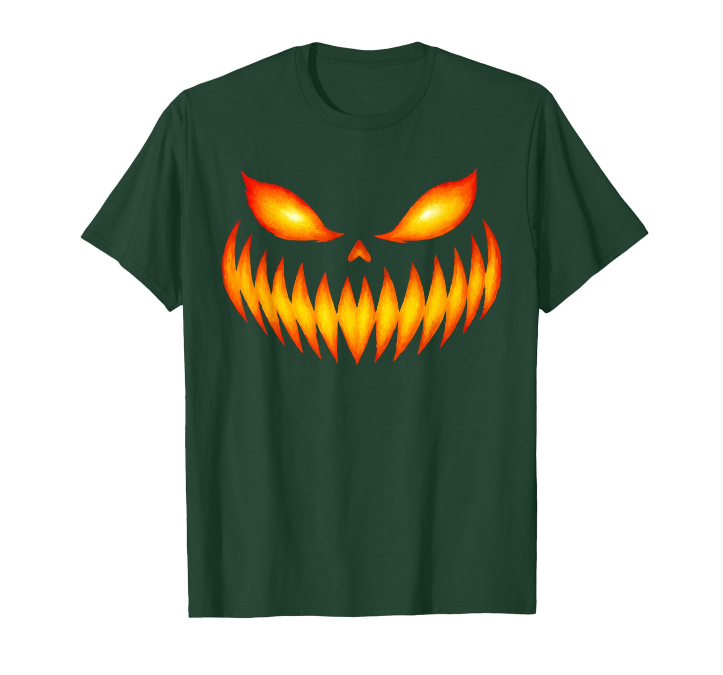 Jack O Lantern Scary Spooky Pumpkin Face Halloween T-Shirt