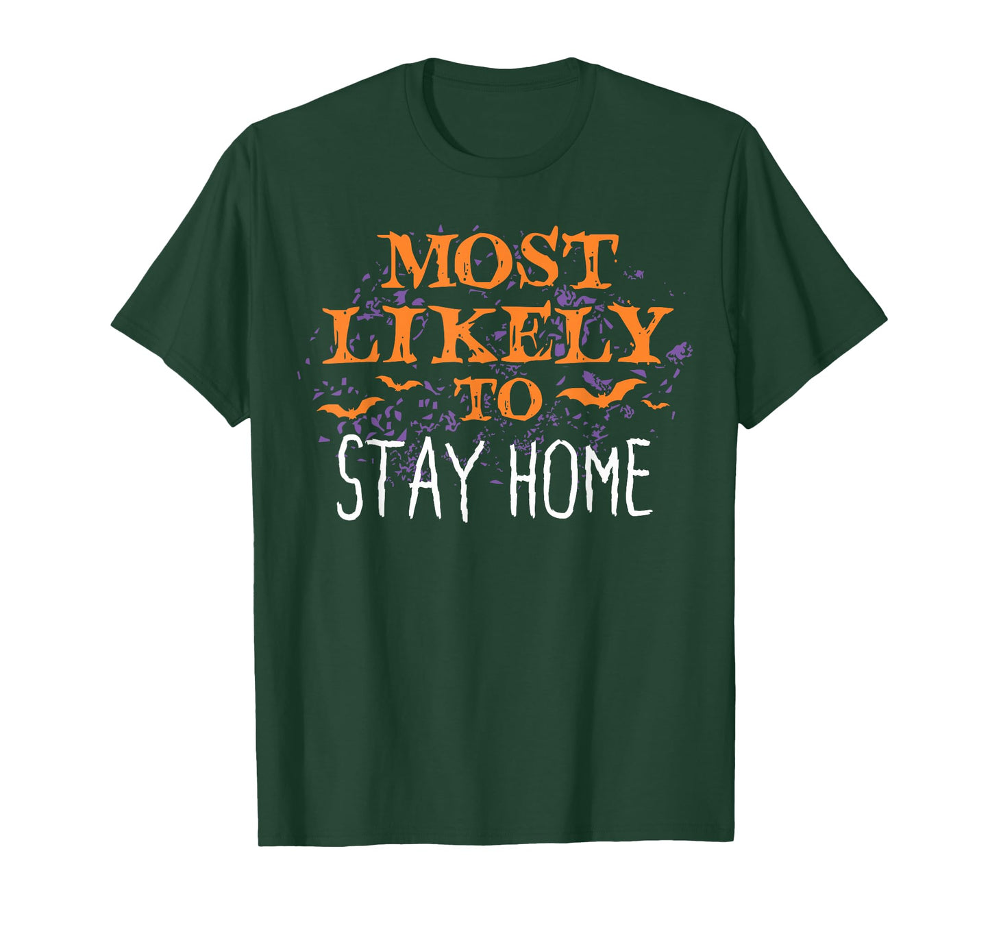 Most Likely To Halloween Stay Home Matching T-Shirt