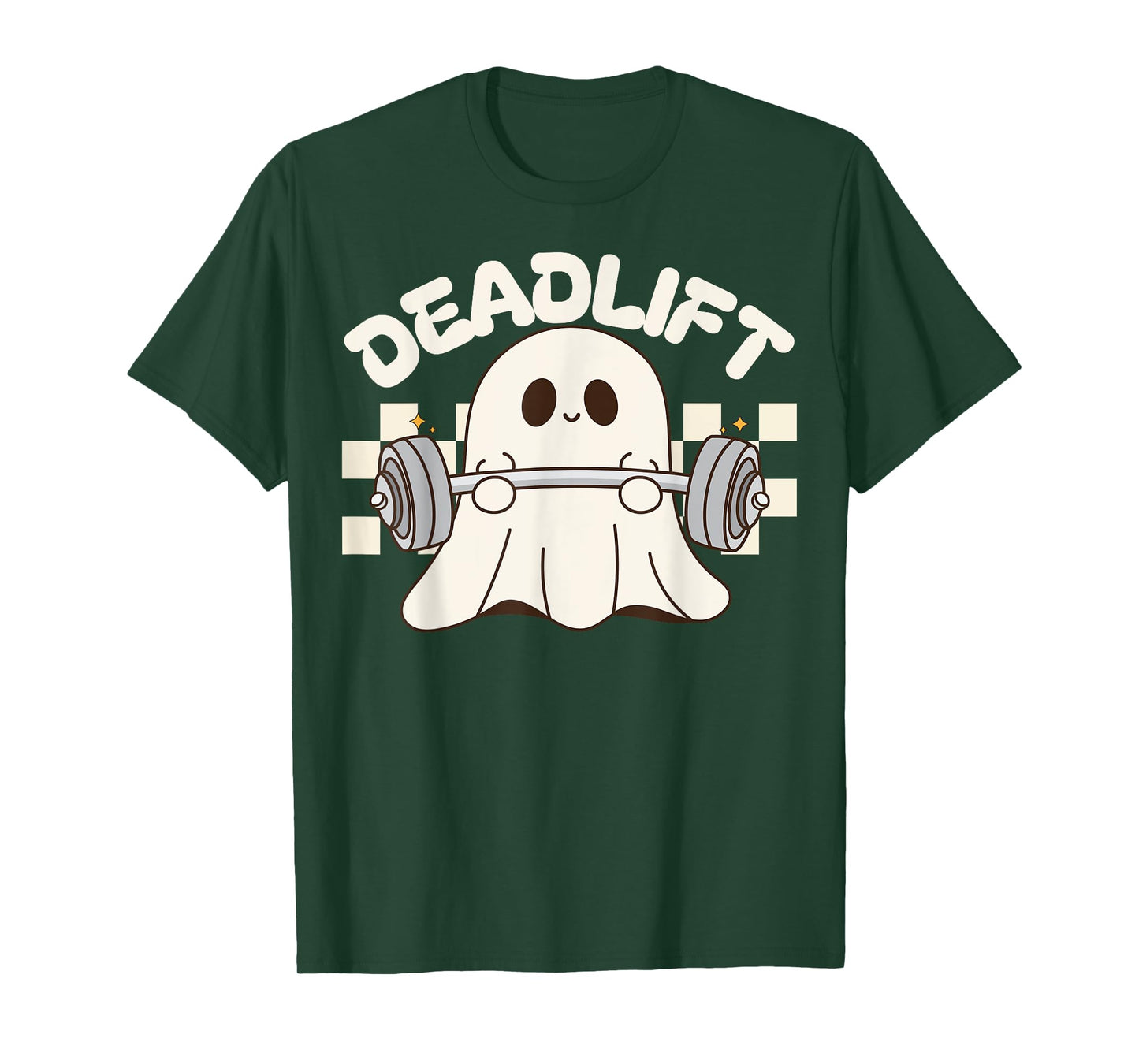 Dead Lift Funny Halloween Ghost Weight Lifting Workout GYM T-Shirt