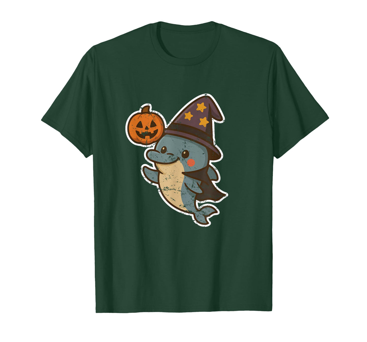 Dolphin Witch with Pumpkin T-Shirt