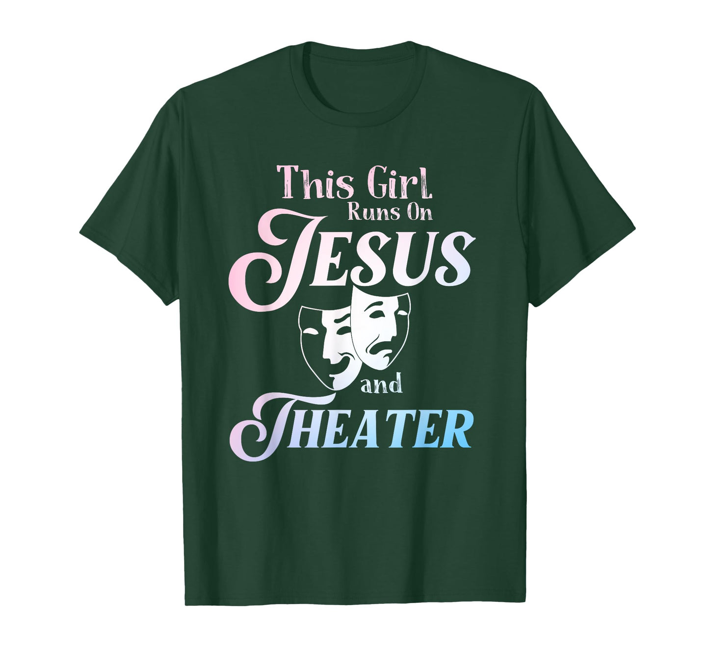 Cute Theatre Art For Teen Girls Women Acting Musical Lover T-Shirt