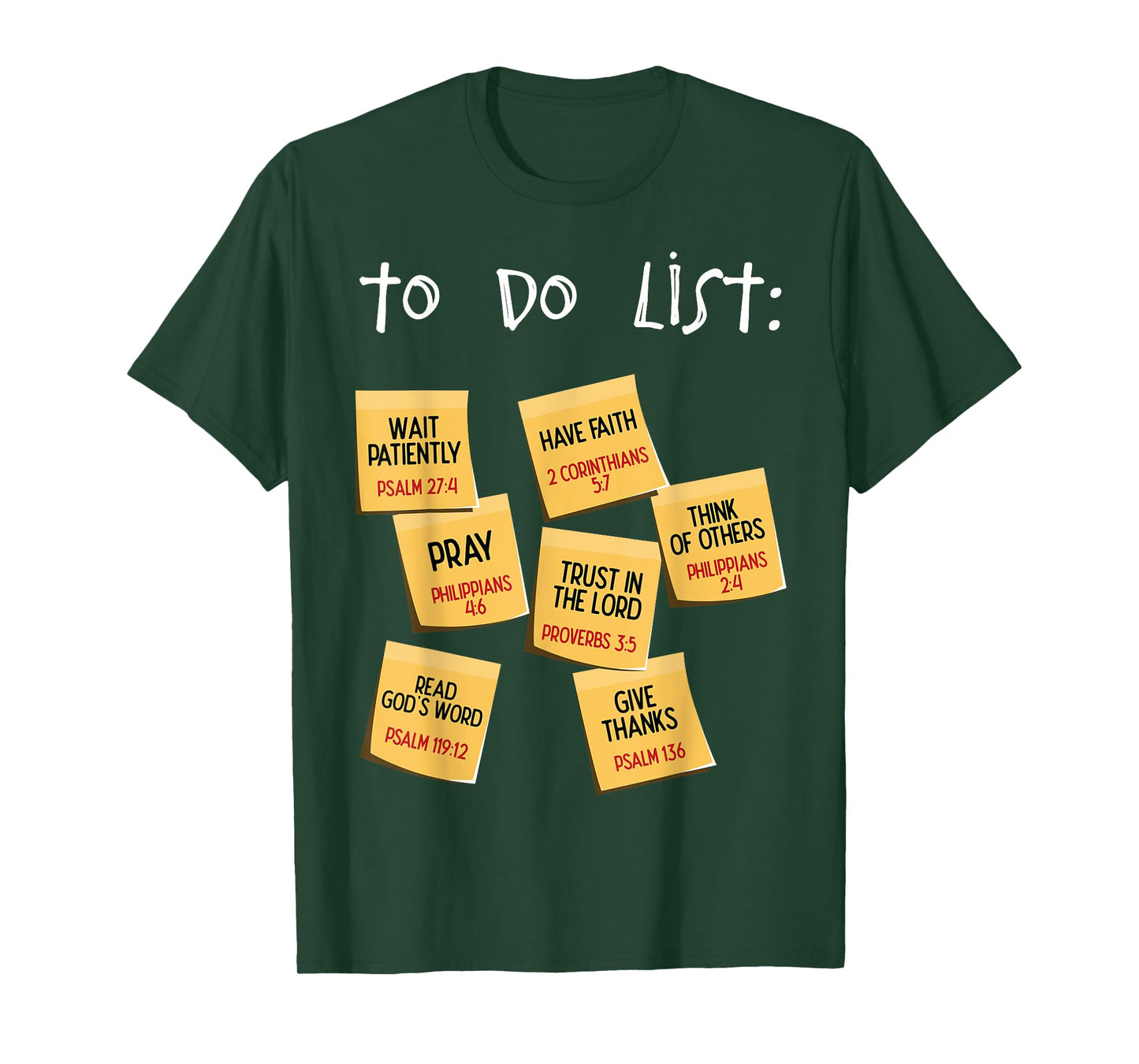 Christian To Do List Christian Planner T-Shirt