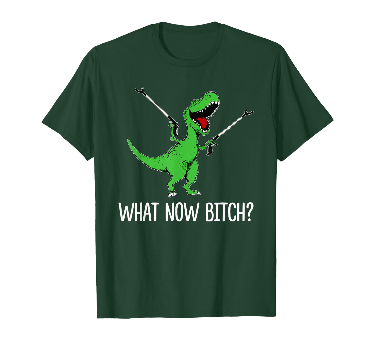 What Now Bitch Funny Dinorsaur Meme T-Shirt