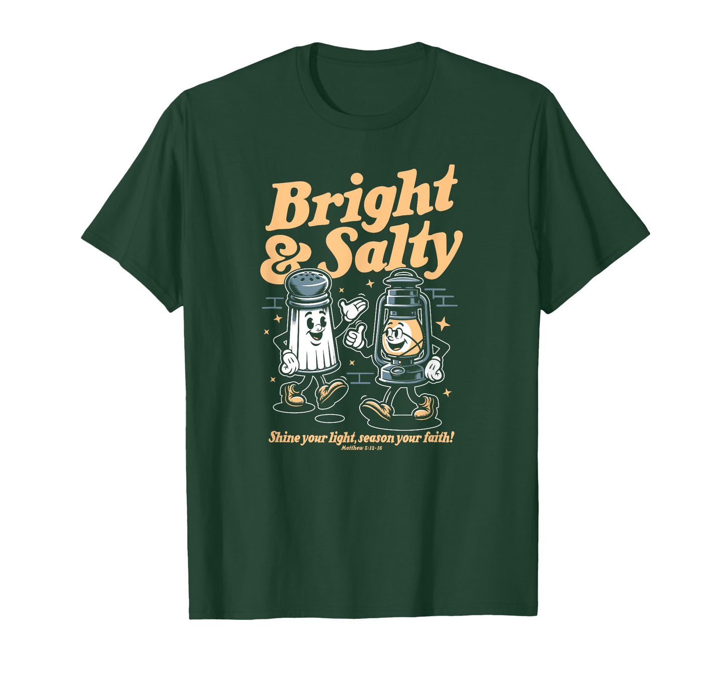 Salt & Light Of The World Matthew 5 Bible Verse Christian T-Shirt