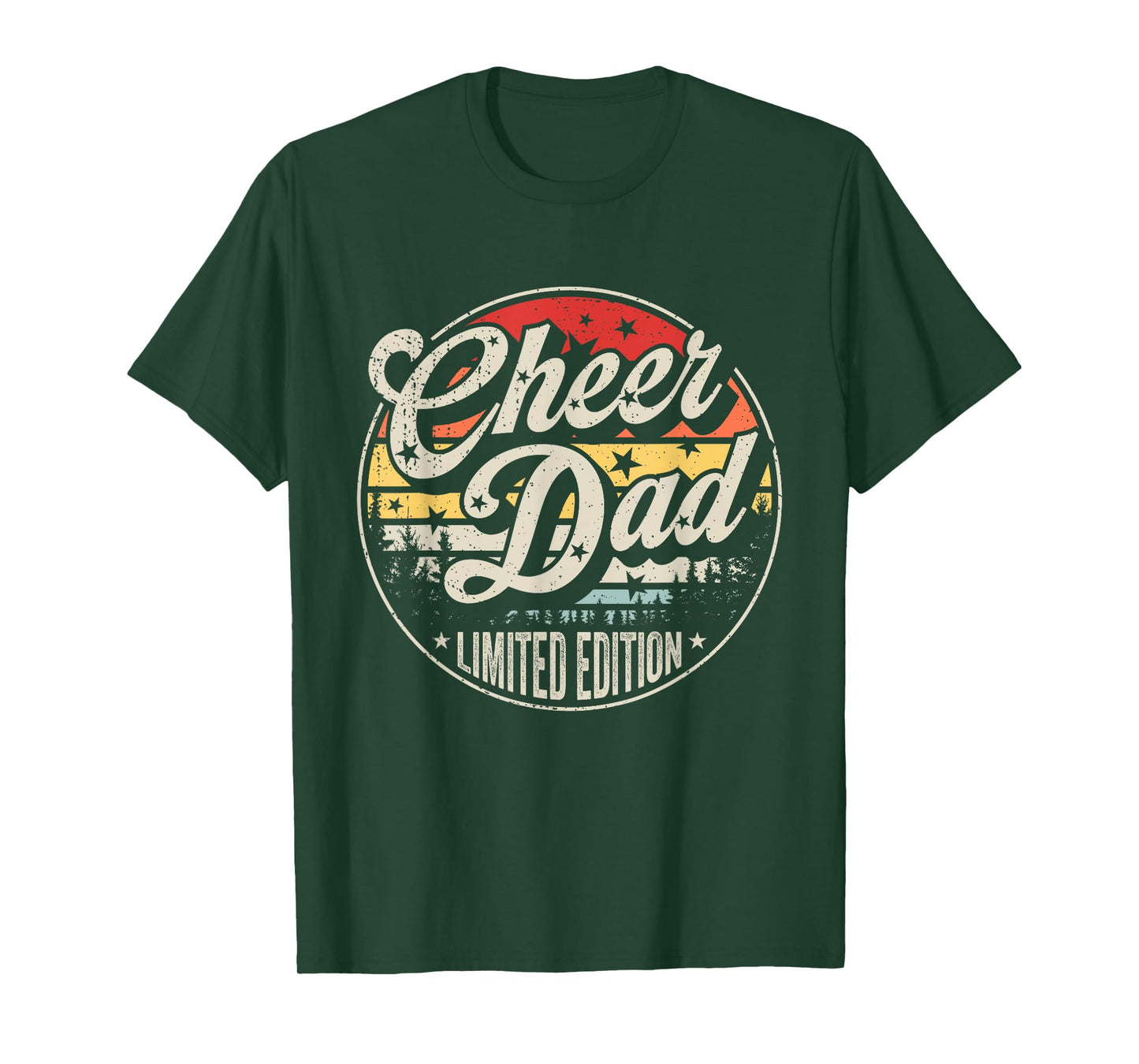 Cheer Dad Cheerleading Dad Retro Vintage Cheerleader Daddy T-Shirt